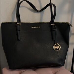 Michael Kors Black Leather Tote